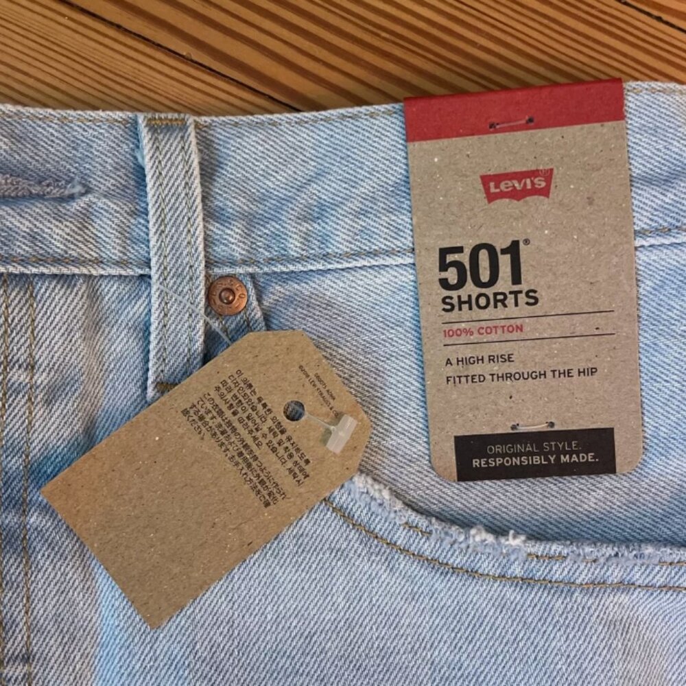 ❌SOLD❌ Levi’s High Rise 501 Shorts, Sz 28, NWT - Picture 3 of 7